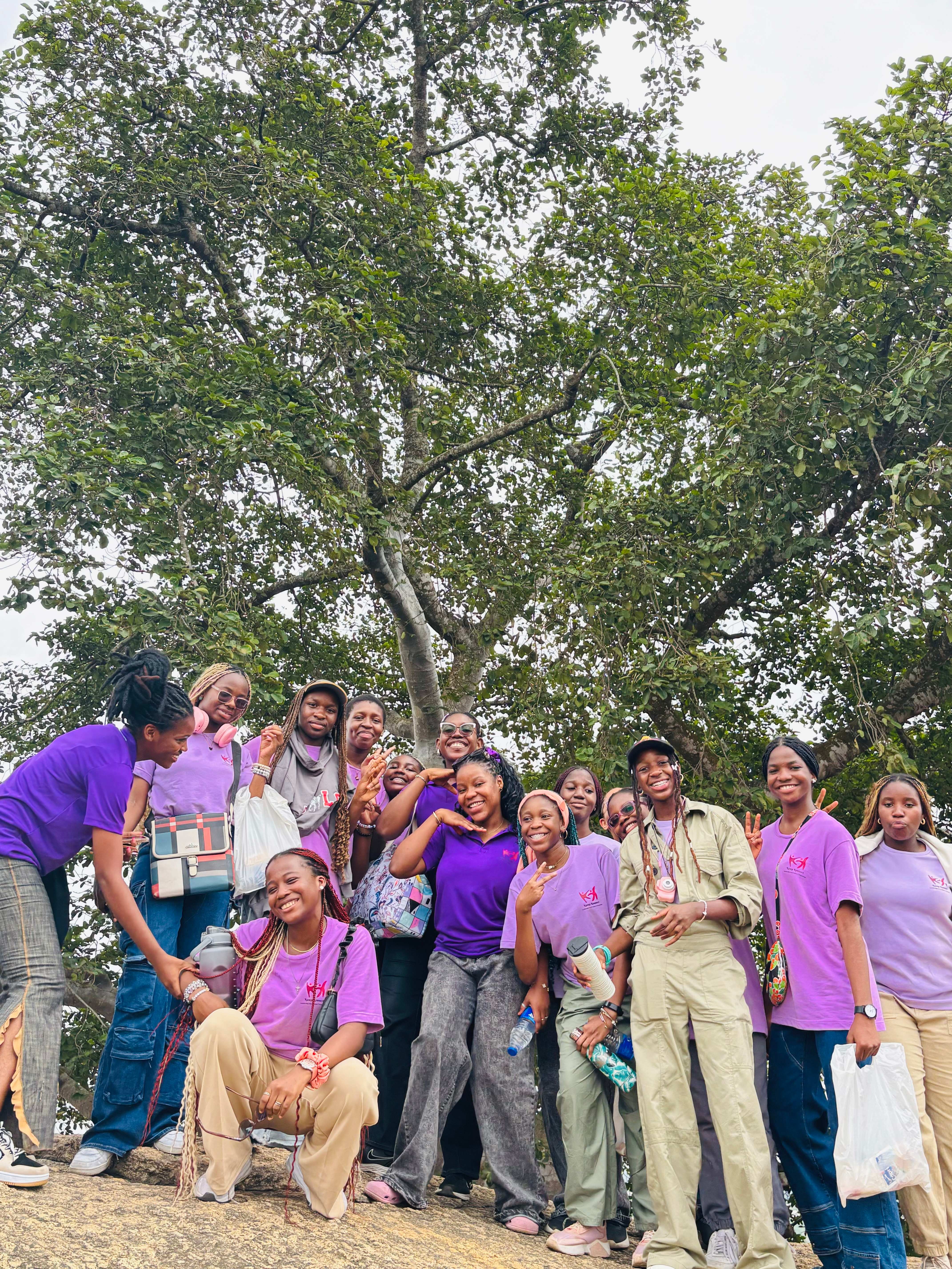 Kamp Konnect campers enjoying their experience under a tree